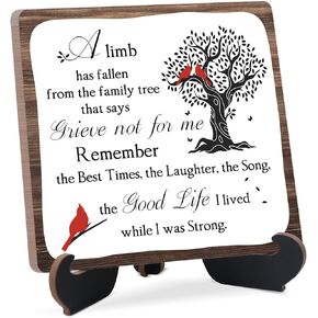 Celebration of Life Decorations,Memorial Decor Plaque Sign,Sympathy Gift,Remembrance Sympathy Gifts for Loss of Loved One,Wedding Memorial Table Sign,Funeral Decorations,Sign With Black Stand,11