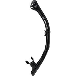 Cressi Adult Diving Dry Snorkel with Splash Guard, Top Valve, and Silicone Mouthpiece- Scilla Dry- Designed in Italy