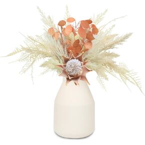 20 Inch Artificial Flowers with Vase - Silk Flowers Simulation Flowers Fake Flowers in Vase for Office Decoration，Dining Table Bedroom Kitchen Bathroom Home Decor