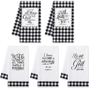 R HORSE 5Pcs Funny Kitchen Dish Towel Set Absorbent Quick Dry Cloth Dish Tea Towels Reusable Hand Towels Bar Hand Dishcloths Kitchen Cute Towels Set Decor for Bathroom Kitchen Home Supplies