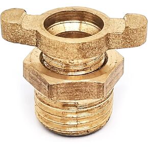 Brass Air Compressor Tank Drain Cock,1/2inch(20mm) Thread,Wing Style Drain Cock,Air Compressor Drain Valve Replacement,1-Pieces
