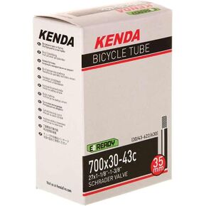 Kenda, Schrader, Tube, Schrader, Length: 35mm, 700C, 30-43C, Black