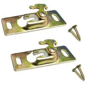 2pcs Pocket Door Hardware Kit, Sliding Door Hanger Plates, RV Sliding Pocket Door Hardware Replacements Roller Assembly