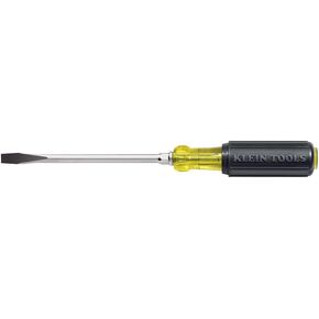 Klein Tools 602-8 3/8-Inch Keystone-Tip Screwdriver with 8-Inch Heavy-Duty Round-Shank, Made in USA