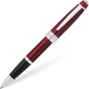 Cross Bailey Pearlescent White Lacquer Rolling Ball Pen with rose gold appointments in Kuwait