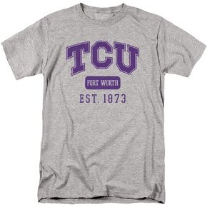 Texas Christian University Official Est. Date Unisex Adult T Shirt