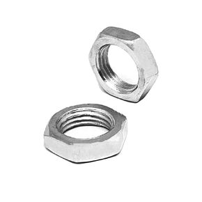 10 pcs Hex Nuts,M16x1.5mm Fine Thread Thin Hexagon Nut,6mm Thick,be Made in Carbon Steel,Galvanized;Hex Drive,Metal Nuts,Steel Nut,for DIY Home Repair Machinery,Silver