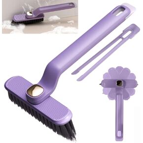 Hard Bristle Rotating Crevice Cleaning Brush Toilet Brush Grout Brush Tile Brush Scrub Brush Bathroom Cleaner Brush Skinny Gap Cleaning Tools for Household Use Bathroom Kitchen Sink Window