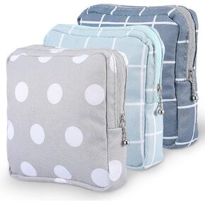 Period Bag Sanitary Napkin Storage Bag Period Kit Purse Organizer Pouches 3Pcs Period Pouch Reusable Portable Menstrual Pads Bags Feminine Care for Sanitary Pad Wipes Period Tracker and More