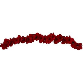 Nearly Natural 4549 5' Amaryllis Silk Garland, Red