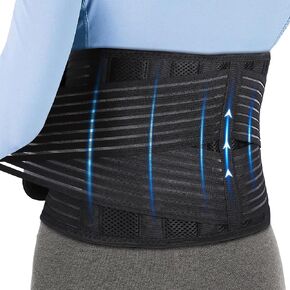 Back Brace for Lower Back Pain Men and Women,Lumbar Support,Herniated Disc,Sciatica,Arthritis Mild to Moderate Muscle Spasm,Strains,Arthritis,Injury Recovery,Rehabilitation 2XL/3XL 48"- 56"