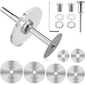 PVC Inside Cutter Tools Kit - Inside Pipe Cutter for PVC Pipe with Adjustable Depth Gauge Guide, 0.37" Hex Shank and 6 PCS HSS Saw Tooth Blades Plumbing Tools Internal Plastic Pipe Cutter Set