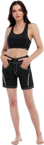 شورت ركوب الدراجات الجبلية للسيدات - قطعتين شورت MTB مبطن بالجل ثلاثي الأبعاد مع بطانة قابلة للإزالة in Saudi Arabia