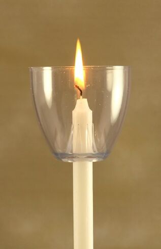 Clear Wind Cups with Candles - Made in USA in Saudi Arabia