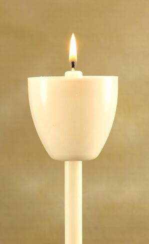 Clear Wind Cups with Candles - Made in USA in Saudi Arabia