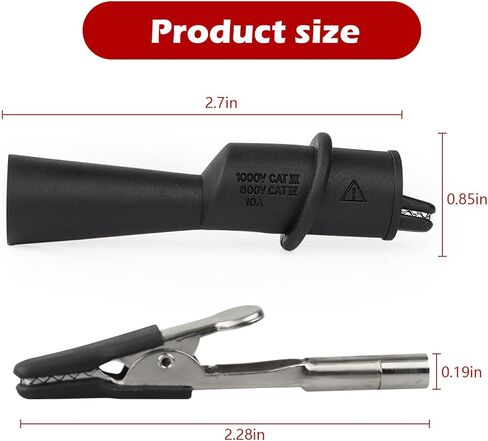 مجموعة مشابك التمساح المنزلقة من Earthtec AC175 مع استبدال الأحذية المرنة لسلاسل اختبار Fluke TL71 وTL75 وTL175 وTP175 in Kuwait