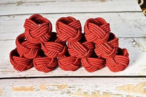 GURU JEE™ Handmade Jute Napkin Rings Green Set of 4 Everyday Use Dining Party Tabletop Décor Gifts Napkin Holder 1.5 Inch in Size Artisan Crafted in India in Saudi Arabia