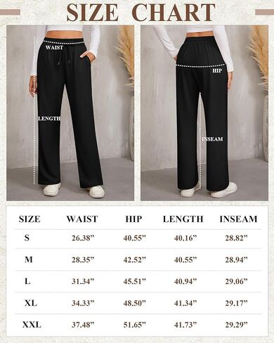 2 حزمة المرأة السراويل واسعة الساق عارضة الرباط عالية الخصر Sweatpants السراويل الفضفاضة ركض بانت مع جيوب in Saudi Arabia