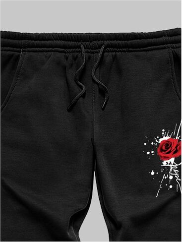 Men's Jogger Sweatpants Letter Graphic Drawstring Waist Casual Gym Workout Athletic Jogger Pants in Kuwait