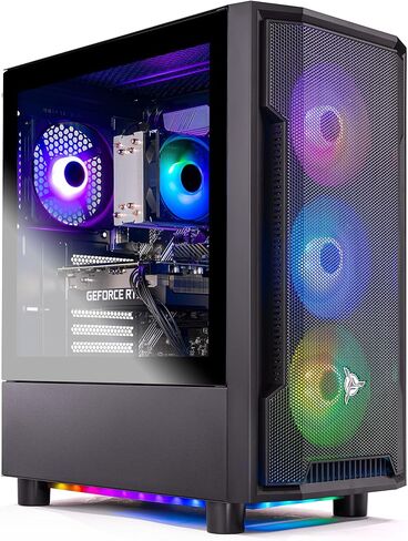 Skytech Gaming Shiva Gaming PC Desktop – Intel Core i7 12700F 2.1 GHz, NVIDIA RTX 3060, 1TB NVME SSD, 16GB DDR4 RAM 3200, 650W Gold PSU, 240mm AIO, 11AC Wi-Fi, Windows 11 Home 64-bit,White in Saudi Arabia