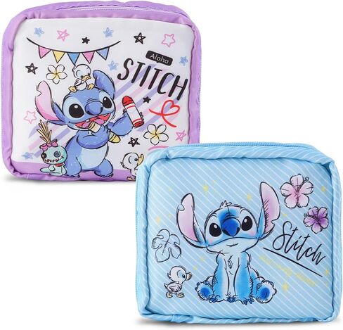 قطعتان من وسادة فترة الغرز وحقيبة تخزين المناديل الصحية، حقيبة تخزين الفوط الصحية من ليلو أوهانا، حامل وسادة تامبون للنساء (أزرق)، متوسط in Kuwait