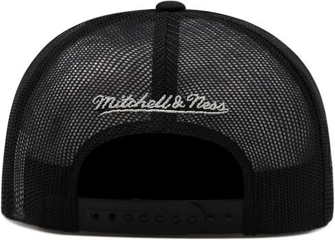 Mitchell & Ness Los Angeles Kings NHL Script Trucker Mesh Snapback Hat Cap - Black in Saudi Arabia