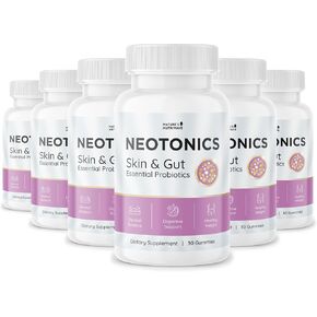 علكة نيوتونيكس للبشرة والأمعاء - علكات بروبيوتيك طبيعية 100%، بروبيوتيك قابلة للمضغ لصحة الجهاز الهضمي وصحة الجلد، بروبيوتيك يومي للنساء والرجال - نكهة التفاح، 30 علكة، كمية تكفي لمدة شهر واحد in Kuwait