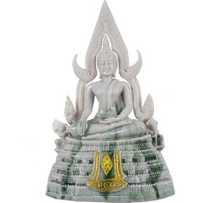 BUDDHO Chinnaraj Thai Buddha Statue for Home Decor 8" h Gold Buddha Sculpture Small Gift Office Gift Office Decor Figurines Meditation Altar Sculpture in Kuwait