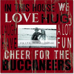 Fan Creations House Frame Tampa Bay Buccaneers 10x10, Multicolored