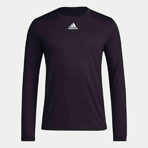 adidas Mens LS Pregame Bos Tee Black MD