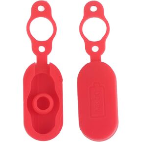 2PCS Electric Scooter Charging Port Waterproof Cover, Red Scooter Panel Cover, Charging Port Protector for PRO Electric Scooter