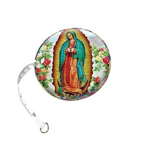 Measuring Tape Retractable (60 Inches / 150 Centimeters) – Measure Tape, Christian Gift Personalized with Mary Immaculate Heart and Miraculous Medal - Gift for Gardener Woman