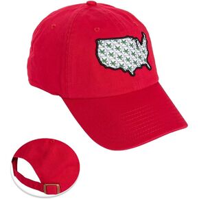 Desert Cactus The Ohio State University Baseball Hat OSU Buckeyes Brimmed Embroirderd Hats Cap Adjustable Cloth Strap Adult (Style Z1) Red