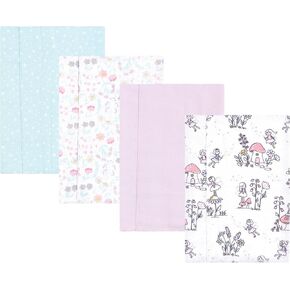 Hudson Baby Unisex Baby Cotton Flannel Burp Cloths, My Sunshine 10 Pack, One Size