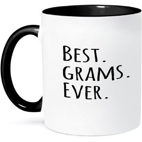 3dRose Best Grams Ever Mug, 1 Count (Pack of 1), Black