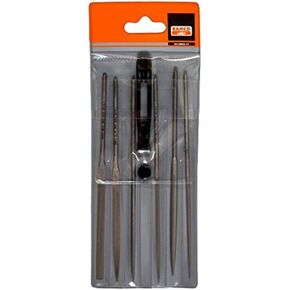 Bahco 2-470-16-1-0 6-1/4-Inch Second File Set, 6-Piece