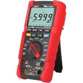 UNI-T Industrial Digital Multimeter UT195DS (IP65, 2M Drop Test) True RMS 6000 Counts AC DC Voltage Current LOZ ACV Resistance Capacitance Frequency Duty Cycle Diode Continuity Test Auto/Manual Range