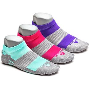 Fitsok CX3 Low Cut Sock, 3-Pack (Small, Mint, Fuchsia, and Purple)