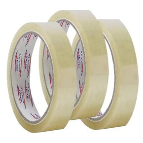 Transparent Packing Tape 1-Inch X 65-Meter Multipurpose Clear Tape for Home and Office, Decorating and DIY Industrial Packaging Tape for E-Commerce Box Packing (Pack of 3)