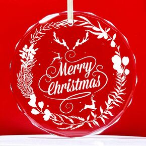 Personalized White Christmas Ornaments,Christmas Tree Decorations Gifts for Women,Coworker,New Home,Wedding Christmas Ornaments,Merry Christmas and Happy New Year Ornaments (White Christmas 14)