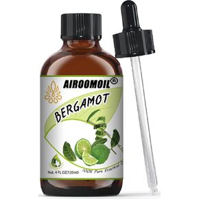 Bergamot Essential Oil Room Spray Pure Citrus Oils Aromatherapy for Natural Diffuser & Soap Making Fall Scents 4 Fl Oz