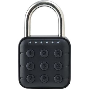Combination Lock for Outdoor, 6 Digits Waterproof Padlock for Locker, Smart Combo Lock for Gym and School Locker, Door, Fence, Suitcase