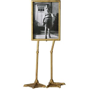 NIKKY HOME Duck Paw Gold Picture Frame 5x7 with High Definition Glass for Table Top Desktop Display, Hawaiian Tropical Theme Elegant Gift Photo Frames for Family Friend Kid