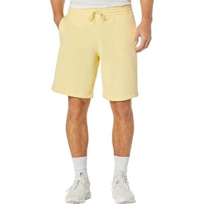 adidas Essentials 3-Stripes Fleece Shorts Almost Yellow/White SM 10