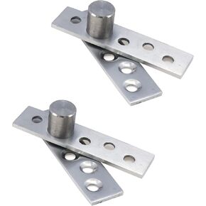 Sydien 2Sets Silver Stainless Steel 270 Rotation Hidden Door Pivot Hinges (100x25x4mm)