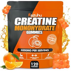 Creatine Monohydrate Gummies for Men & Women,5g of Creatine Monohydrate per Serving for Supports Muscle Growth,Strength,Performance,Sugar Free,Vegan,Pre-Workout Supplement(120 Count)-Blueberry in Saudi Arabia