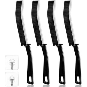 Crevice Cleaning Brush,Hard Bristle Crevice Cleaning Brush,Crevice Cleaning Tool is Effective to Clean The Small Gap of Kitchen, tolilet and Windows. (9), Black