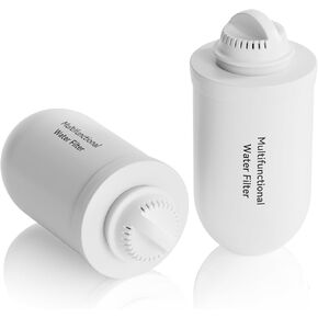 Purewell 2 Pack K8006 Multifunctional Fluoride Water Filter Elements, Replacement Filters for Purewell Upgraded PW-FH/PW-FH-CF/PW-FH-FT Gravity Water Filter System