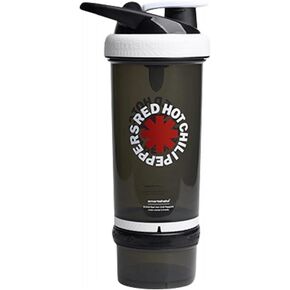 Smartshake Revive Red Hot Chili Peppers Protein Shaker Bottle With Storage – 750ml Protein Shake Bottles Red Hot Chili Peppers Merchandise Gift Shaker Cup, Guitar Gifts for Men, Rock Band Collection