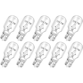 NETEHA 10 Pack 12 Volt 7 Watt Low Voltage Wedge Base T5 Landscape Light Bulbs for Garden, Deck, Yard, Cabinet and Automotive